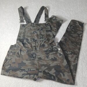 KanCan green Camo Womens Estilo Skinny bib Overalls Size XL 32x26 Boho Y2k